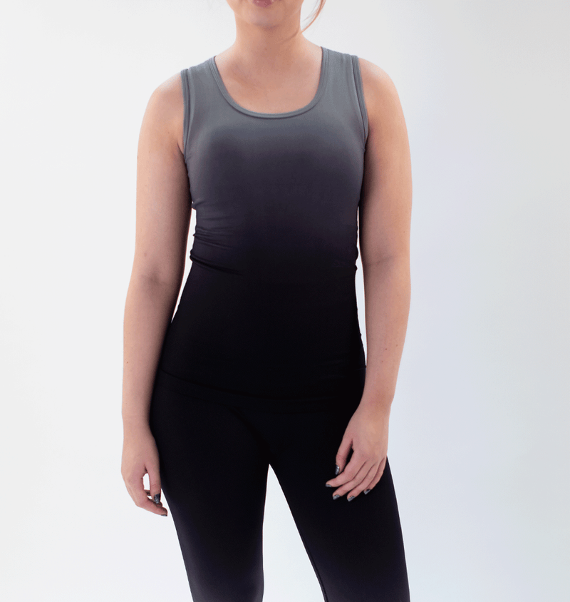 TEMA Athletics Seamless Black Ombre Tank