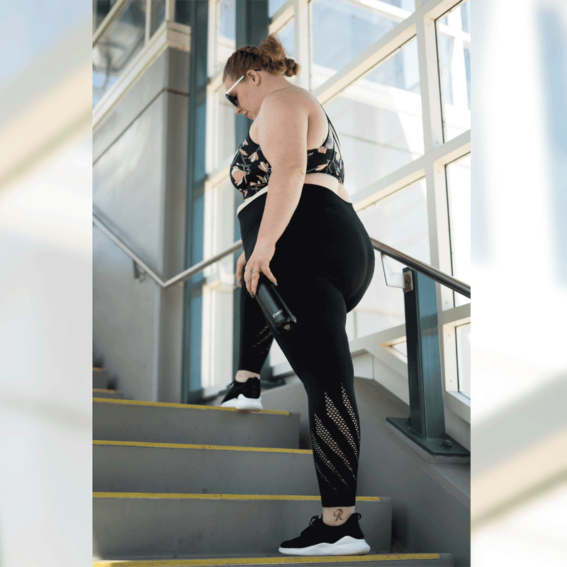 Plus Size Gray High Waist Tie Accent Leggings – TEMA Athletics