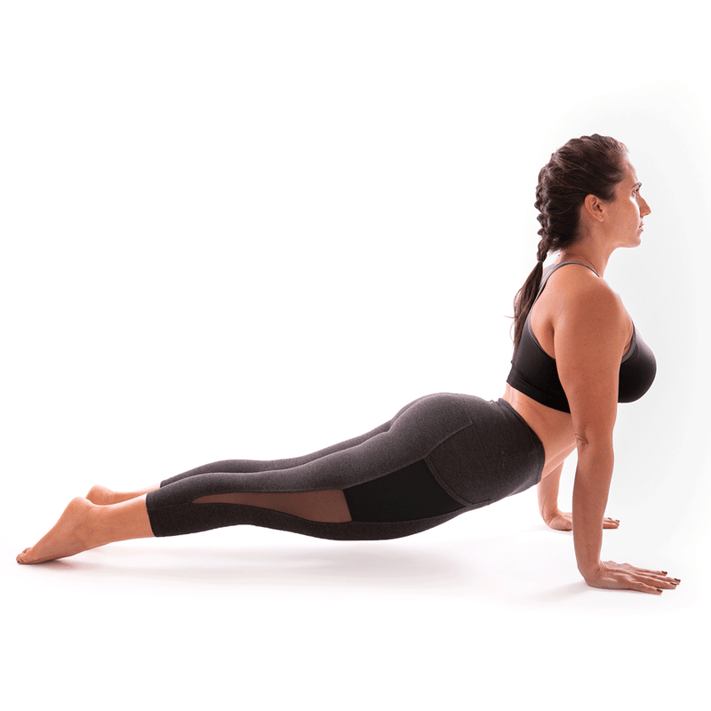 Regular Size Heather Black Side Pocket High Waist Leggings
