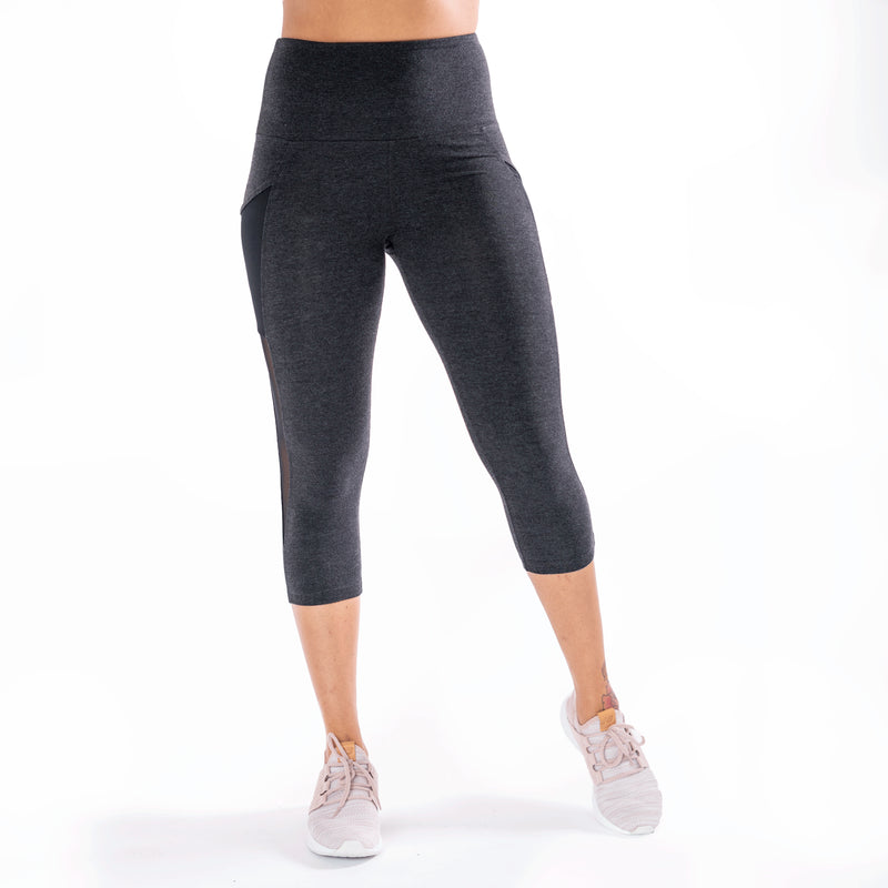 Regular Size Heather Black Side Pocket High Waist Leggings – TEMA Athletics