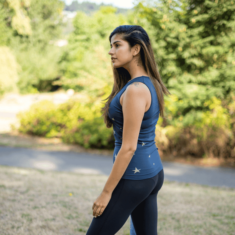TEMA Athletics Seamless Blue Star Activewear Tank