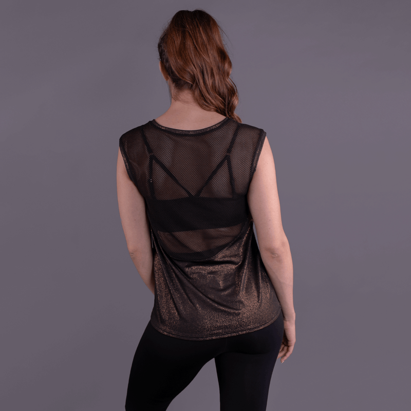 TEMA Athletics Black Mesh Back Tank