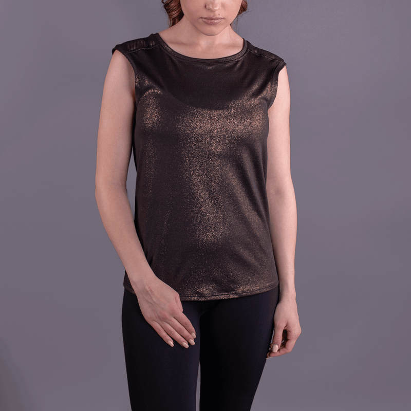 TEMA Athletics Black Mesh Back Tank