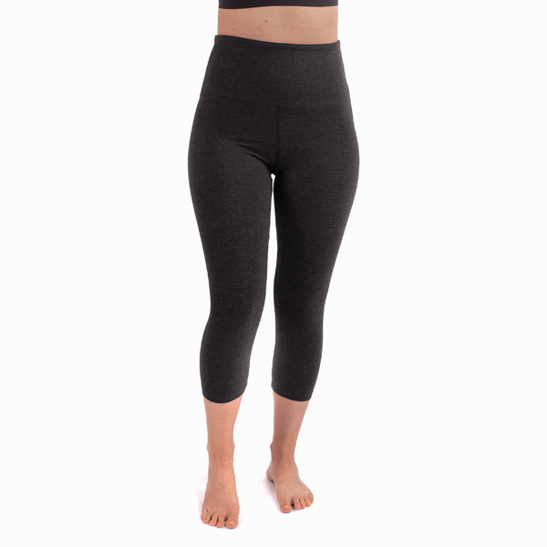 TEMA Athletics High Waist Tummy Tuck Black Melange Leggings