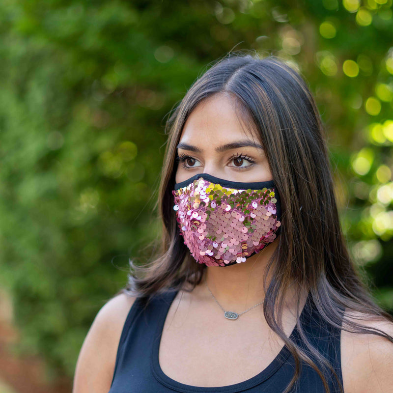 Pack of 2 Sequin Face Masks